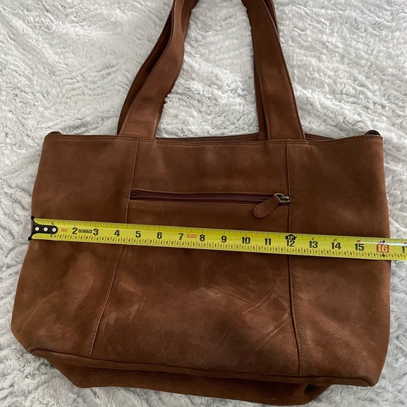 Brown Leather suede purse - Picture 4 of 9